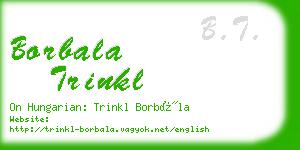 borbala trinkl business card